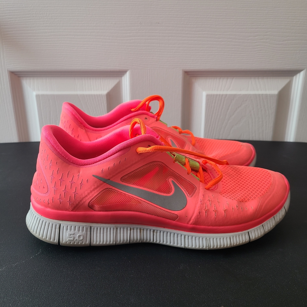 Nike Free Run 3 Women’s Running Shoes Size 10 Coral Pink 510643-600